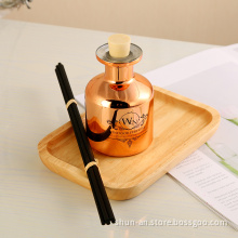 Gold Plating Glass Bottle Reed Diffuser